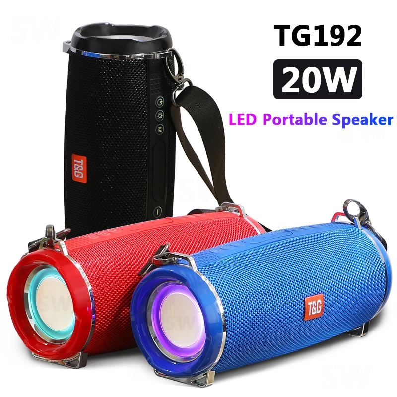 TG192 High Power 20W Bluetooth Speaker Waterproof Portable Column For PC Computer Speakers Subwoofer Boom Box Music Center FM TF
TG192 High Power 20W Bluetooth Speaker Waterproof Portable Column For PC Computer Speakers Subwoofer Boom Box Music Center FM TF