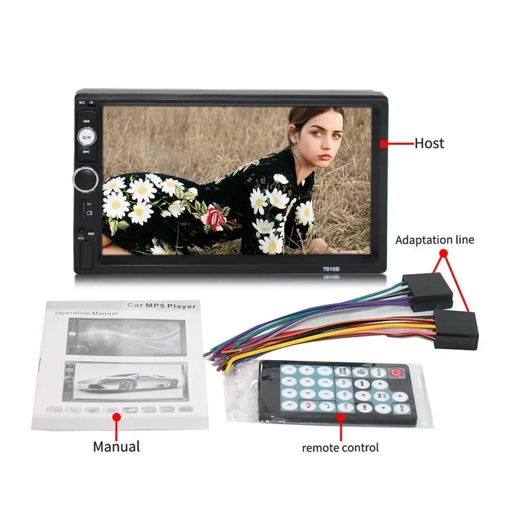 Car 7 Inch MP5 Player Car HD 1080p Reversing MP3 Car Audio Stereo Radio Multimedia Player Touch Screen Digital Display
Car 7 Inch MP5 Player Car HD 1080p Reversing MP3 Car Audio Stereo Radio Multimedia Player Touch Screen Digital Display