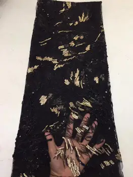 French Net Lace Fabric black Latest African Guipure Lace Fabric With Embroidery Mesh Tulle White Cord Sequins Lace Fabric FZ108
French Net Lace Fabric black Latest African Guipure Lace Fabric With Embroidery Mesh Tulle White Cord Sequins Lace Fabric FZ108
