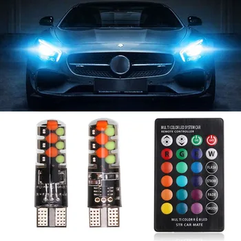2PCS Car Led Lamp W5W T10 RGB COB 12smd Clearance light Universal Car Colorful Multi Mode LED Bulb With Remote Controller 12V
2PCS Car Led Lamp W5W T10 RGB COB 12smd Clearance light Universal Car Colorful Multi Mode LED Bulb With Remote Controller 12V