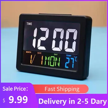Digital Led Clock Lcd Display Desktop Electronic Alarm Clock Gift Multifunction Calendar Home Temperature Clock Black
Digital Led Clock Lcd Display Desktop Electronic Alarm Clock Gift Multifunction Calendar Home Temperature Clock Black
