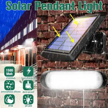 Solar Pendant 20 LED Solar Lamp Separable Solar Panel and Light With Line Waterproof Pull- Switch Available Outdoor or Indoor
Solar Pendant 20 LED Solar Lamp Separable Solar Panel and Light With Line Waterproof Pull- Switch Available Outdoor or Indoor