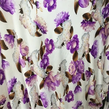 Milk Slik knitted fabric printed floral purple peony large flower cloth fabric for sewing Latin dance diy materials 1M
Milk Slik knitted fabric printed floral purple peony large flower cloth fabric for sewing Latin dance diy materials 1M