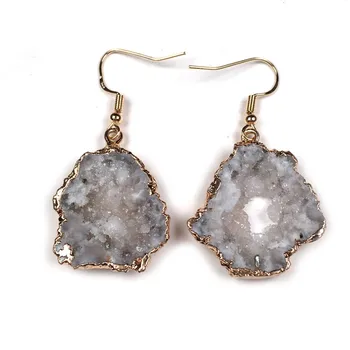 Ethnic Style Light Yellow Gold Color Irregular Shape Crystal and Agates Dangle Earrings for Women Jewelry
Ethnic Style Light Yellow Gold Color Irregular Shape Crystal and Agates Dangle Earrings for Women Jewelry