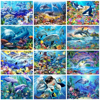 Evershine Diamond Painting Dolphin 5D DIY Diamond Mosaic Full Layout Animals Pictures Of Rhinestones Embroidery Home Decor Gift
Evershine Diamond Painting Dolphin 5D DIY Diamond Mosaic Full Layout Animals Pictures Of Rhinestones Embroidery Home Decor Gift