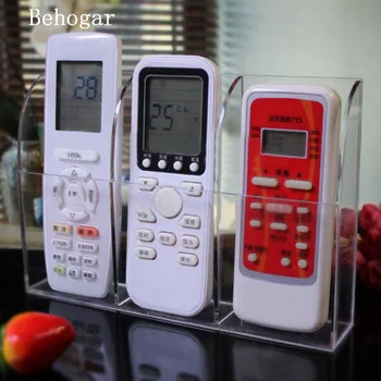 Behogar 3-Slot Clear Acrylic Home Wall Mounted Desk TV Air-conditioner Remote Control Storage Organizer Stand Makeup Holder
Behogar 3-Slot Clear Acrylic Home Wall Mounted Desk TV Air-conditioner Remote Control Storage Organizer Stand Makeup Holder