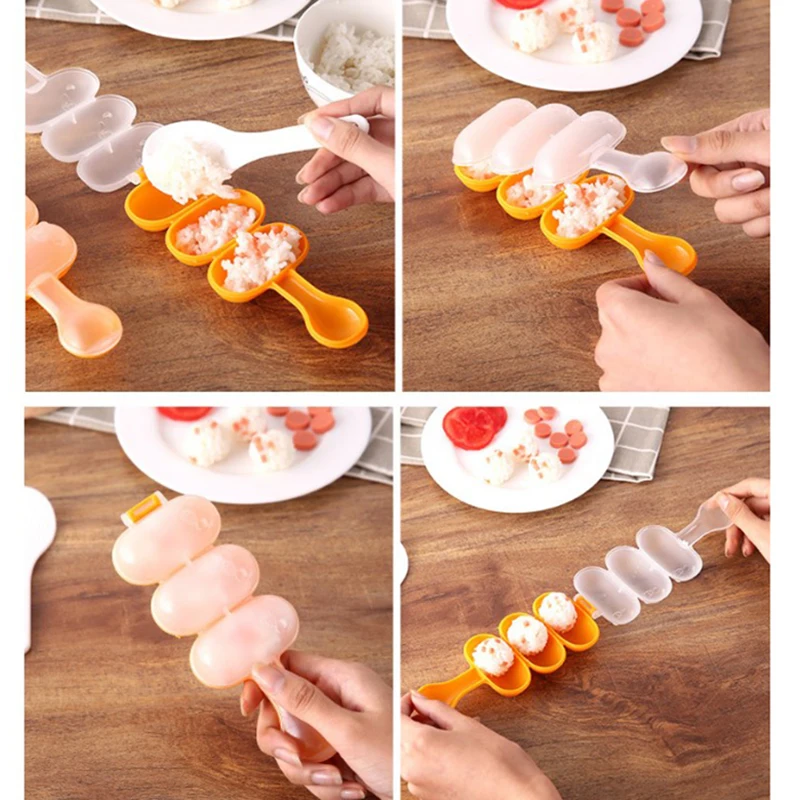 1pc Sushi Maker Rice Ball Molds Sushi Balls Maker Mould Spoon Kitchen Cooking Utensil Tools Set