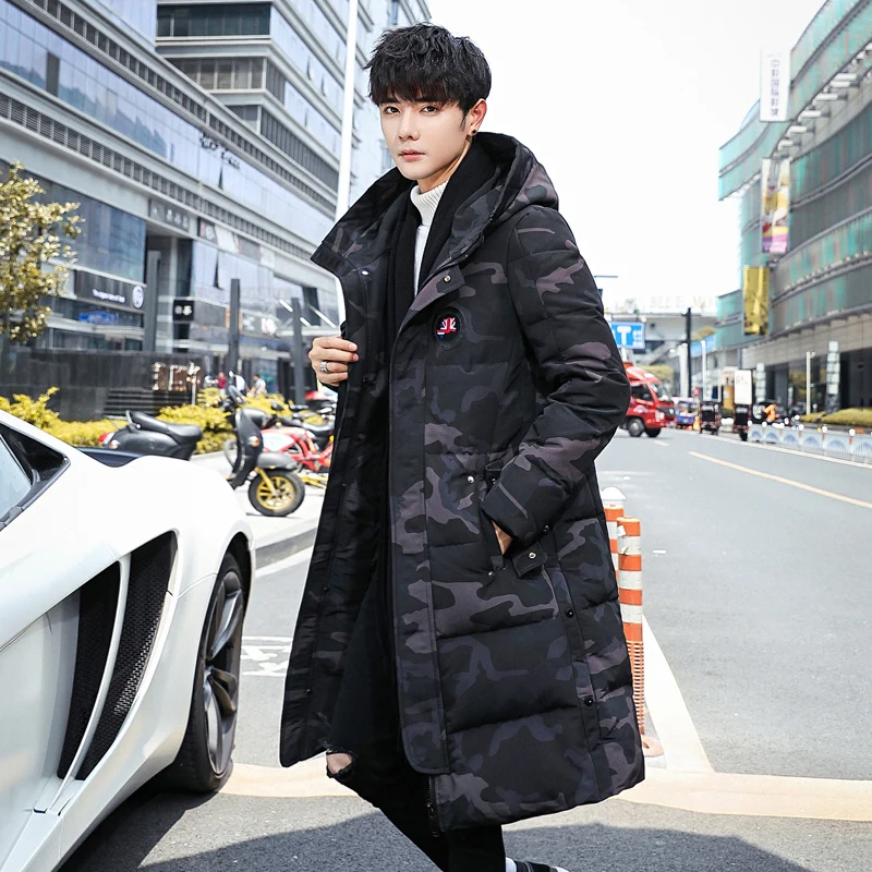 2019 Fashion Camouflage Men's Long Down Jacket Duck Down Wind Breaker Waterproof 90% White Duck Down Coat Men Plus Size 4XL
2019 Fashion Camouflage Men's Long Down Jacket Duck Down Wind Breaker Waterproof 90% White Duck Down Coat Men Plus Size 4XL