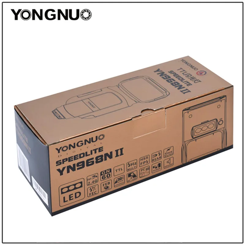 Беспроводная вспышка YONGNUO YN968N II/C Вспышка Speedlite Master для камеры Nikon D5600 D7100 Canon 650D 100D