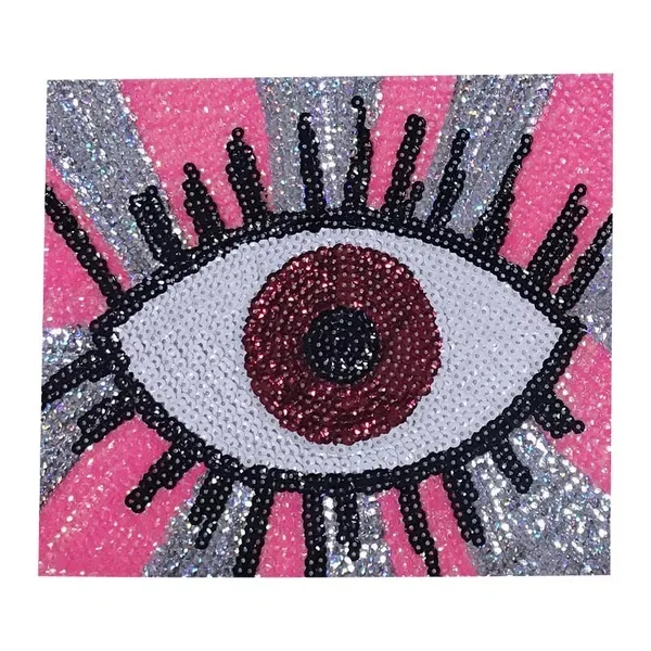New Arrrival Eye Sequined Sew on Patches for Clothes Large Eyeball Sequins Appliques Sewing DIY decals
New Arrrival Eye Sequined Sew on Patches for Clothes Large Eyeball Sequins Appliques Sewing DIY decals