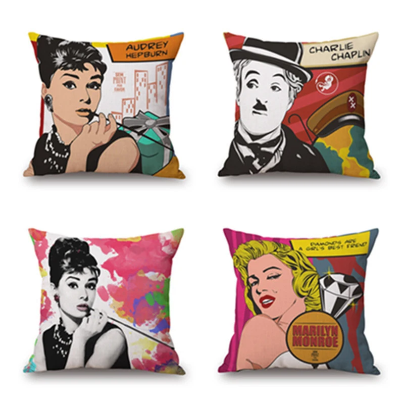 Goddess Audrey Hepburn Pattern Cotton Frida Linen Pillow Abstract Style Sofa Bedroom Decorative Pillow Home Cushion Cover 45x45
Goddess Audrey Hepburn Pattern Cotton Frida Linen Pillow Abstract Style Sofa Bedroom Decorative Pillow Home Cushion Cover 45x45