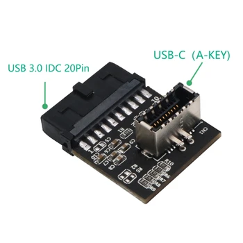 USB 3.1 Front Panel Socket to USB 3.0 20 Pin Header Male Extension Cable Adapter
USB 3.1 Front Panel Socket to USB 3.0 20 Pin Header Male Extension Cable Adapter