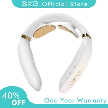 SKG Neck Massager K6 White Electric Pulse Relieve Neck Pain Cervical Traction Sound Prompt 4 Modes 15 Intensity Heating ARM
SKG Neck Massager K6 White Electric Pulse Relieve Neck Pain Cervical Traction Sound Prompt 4 Modes 15 Intensity Heating ARM