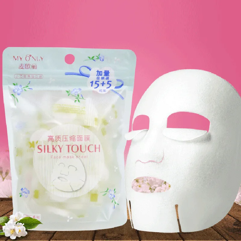 

20pcs/pask Compressed Face Mask Paper DIY Disposable Facial Masks Papers For Women Makeup Skin Care Wrapped Masks Beauty Tool 30