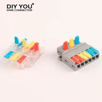 Quick Cable Wiring Connector electric Wire splitter Universal Push-in Connectors Terminal Block import 0.5-6mm2/Out 0.5-4mm2
Quick Cable Wiring Connector electric Wire splitter Universal Push-in Connectors Terminal Block import 0.5-6mm2/Out 0.5-4mm2