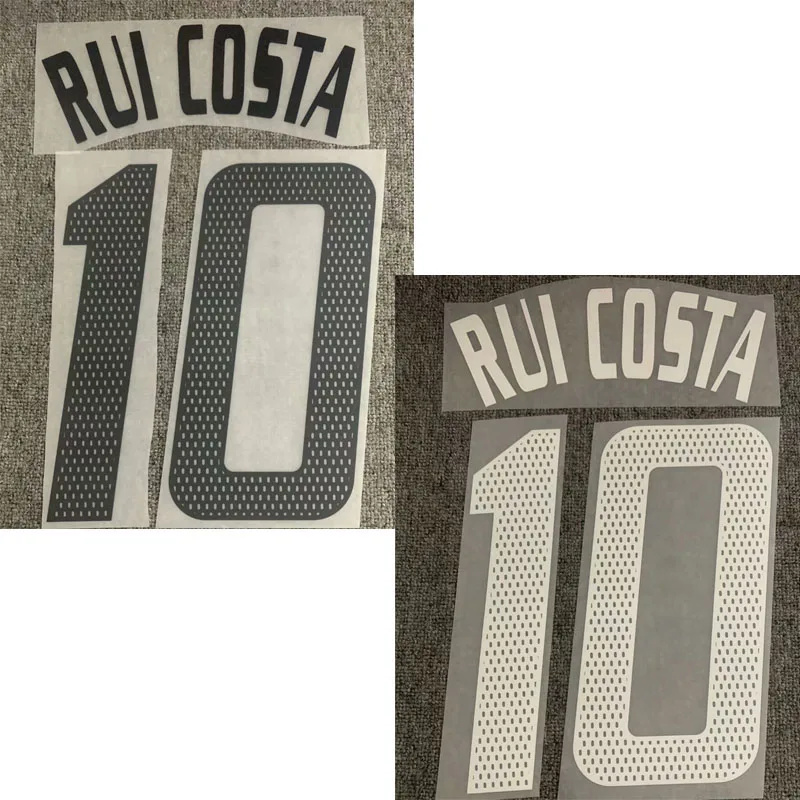 2002-2004 #10 RUI COSTA Nameset с печатью футбольная нашивка Badge | Дом и сад