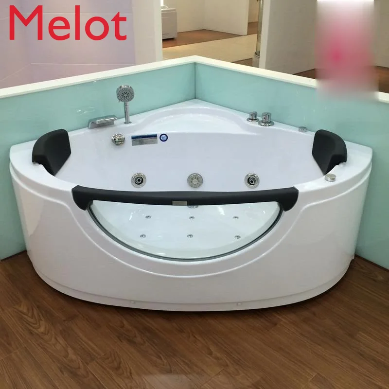 High-End Luxury Double Bathtub Acrylic Fan-Shaped Surfing Massage Bathtub Triangle Bathtub
High-End Luxury Double Bathtub Acrylic Fan-Shaped Surfing Massage Bathtub Triangle Bathtub