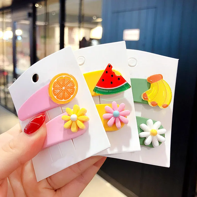2Pcs/Set Kids Girls Flower Watermelon Pineapple Fruit Hairpins Candy Color Cute Sweet Children Hair Clips Hair Accessories 2019
2Pcs/Set Kids Girls Flower Watermelon Pineapple Fruit Hairpins Candy Color Cute Sweet Children Hair Clips Hair Accessories 2019