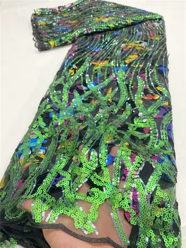 New Green Big Sequins French Nigerian Lace Fabrics 2020 High Quality Luxury Embroidery Tulle African Laces Fabric For Wedding
New Green Big Sequins French Nigerian Lace Fabrics 2020 High Quality Luxury Embroidery Tulle African Laces Fabric For Wedding