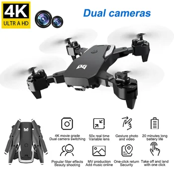4K Mini Drone Remote Control Drones Quadcopter with Dual Camera 1080P HD FPV Camera APP Control Mini Drone Profissional Dron
4K Mini Drone Remote Control Drones Quadcopter with Dual Camera 1080P HD FPV Camera APP Control Mini Drone Profissional Dron