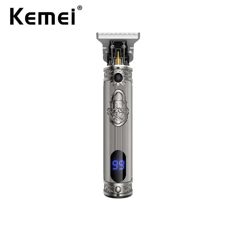 Kemei Professional Barber Precise Zero Gapped Hair Trimmer LCD display T Outliner Cordless Finish Machine with Human Head Patter
Kemei Professional Barber Precise Zero Gapped Hair Trimmer LCD display T Outliner Cordless Finish Machine with Human Head Patter