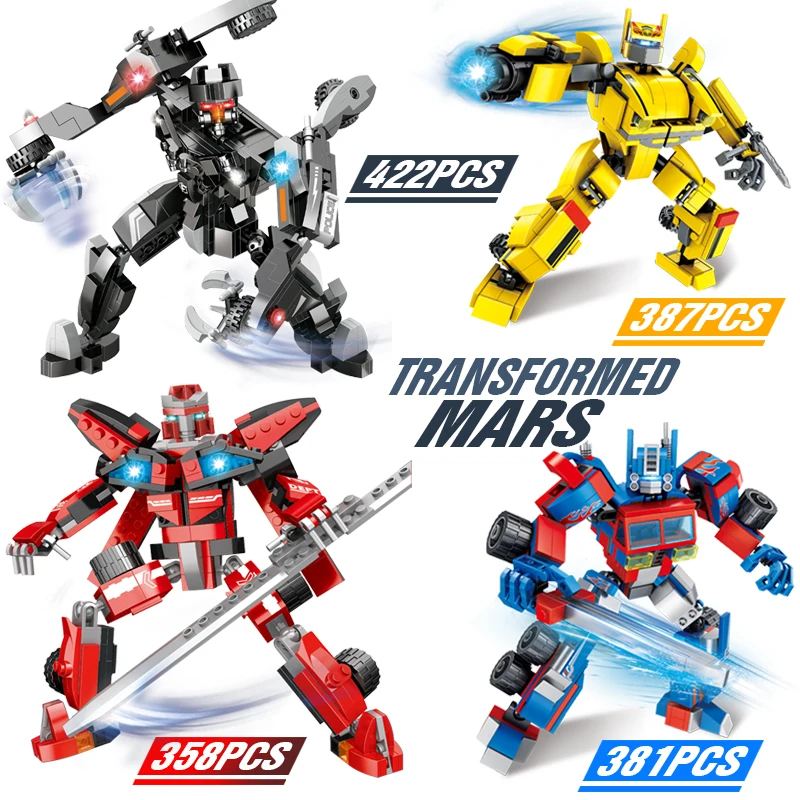 

NEW Legoes Movie Series Mecha Car Deformation Robot Building Blocks Kits DIY Bricks Educational Toys for Children Birthday Gifts