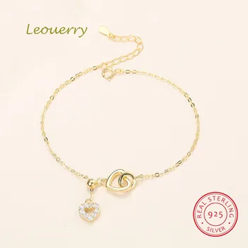 Leouerry Original Design Zircon Heart Link Chain Bracelets for Women 925 Sterling Silver Elegant Bracelet Silver 925 Jewelry 
Leouerry Original Design Zircon Heart Link Chain Bracelets for Women 925 Sterling Silver Elegant Bracelet Silver 925 Jewelry