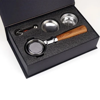 58MM Bottomless Portafilter Stainless Steel Professional Espresso Coffee Machine with 2 Cups and 1Cup Filter Basket
58MM Bottomless Portafilter Stainless Steel Professional Espresso Coffee Machine with 2 Cups and 1Cup Filter Basket