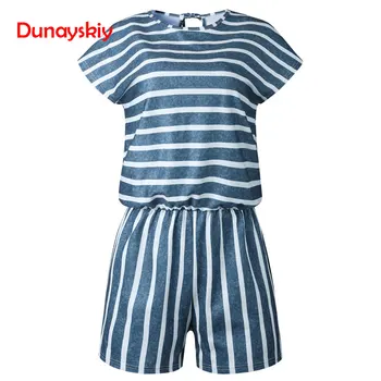 Striped Loose Playsuits Bodysuit Women Summer 2020 Casual Beach Shorts Short Sleeve Elegant Overalls For Women Adults
Striped Loose Playsuits Bodysuit Women Summer 2020 Casual Beach Shorts Short Sleeve Elegant Overalls For Women Adults