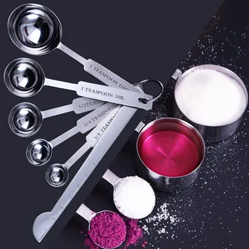 Measuring Spoons Set 304 Stainless Steel Tablespoon Teaspoon cleanly marking for Baking Tea Coffee Kitchen Accessories tool set
Measuring Spoons Set 304 Stainless Steel Tablespoon Teaspoon cleanly marking for Baking Tea Coffee Kitchen Accessories tool set