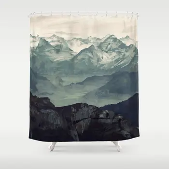 Mountain Fog Shower Curtain Bathroom Waterproof Polyester Shower Curtain Flower Print Curtains for Bathroom Shower With Hook
Mountain Fog Shower Curtain Bathroom Waterproof Polyester Shower Curtain Flower Print Curtains for Bathroom Shower With Hook