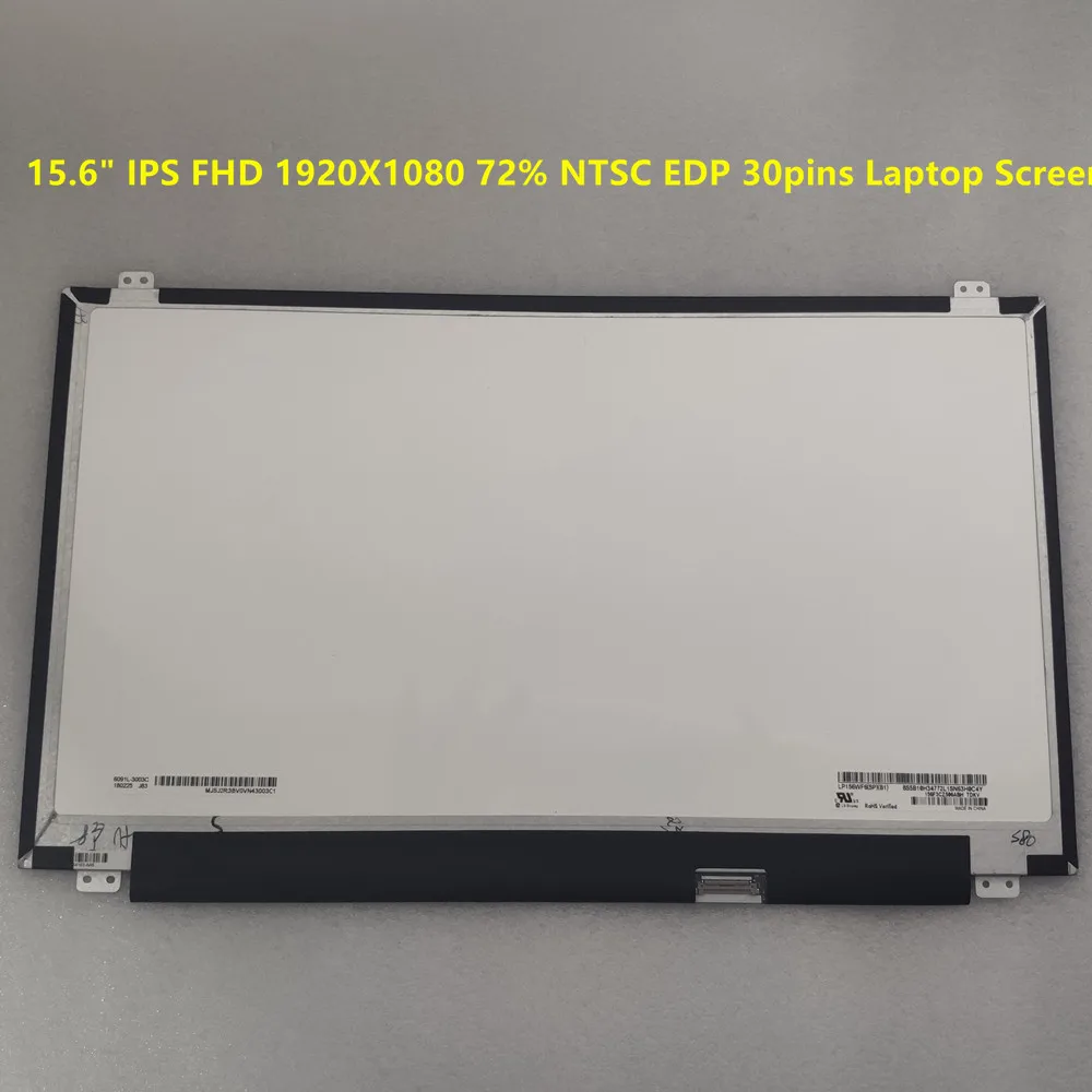 

15.6" IPS FHD 1920*1080 72% NTSC EDP 30pins LP156WF6 SPB1 SB2 SPB4 SPB5 SPB6 SPB7 LTN156HL02 B156HAN01.2 Laptop Lcd Screen Panel