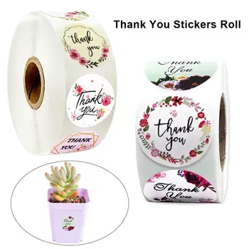 500PCS/Roll Label Stickers Self-adhesive Thank You Stickers Flower Decorative Labels
500PCS/Roll Label Stickers Self-adhesive Thank You Stickers Flower Decorative Labels