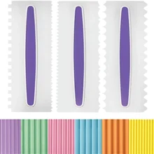 Spatulas Pastry-Tools Cake-Scraper Icing-Comb-Set Baking-Decorating-Cake Plastic Kitchen Utensils