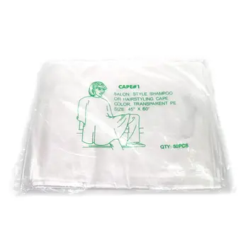 1 Pack of 50 Haircut Thickened Waterproof Transparent Disposable Cloth
1 Pack of 50 Haircut Thickened Waterproof Transparent Disposable Cloth