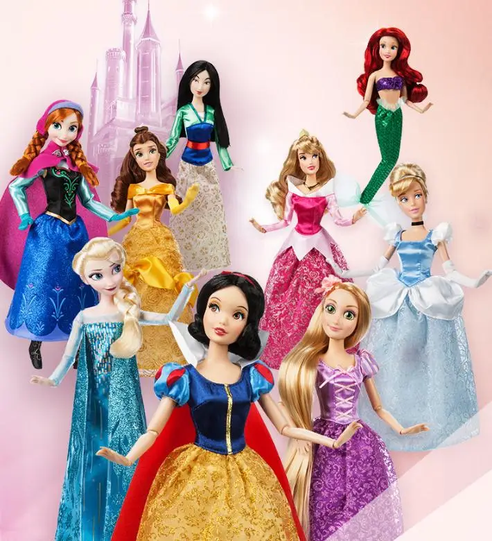 4 x Disney 12/" My First Baby Princess Action Doll Cinderella Aurora Belle Ariel