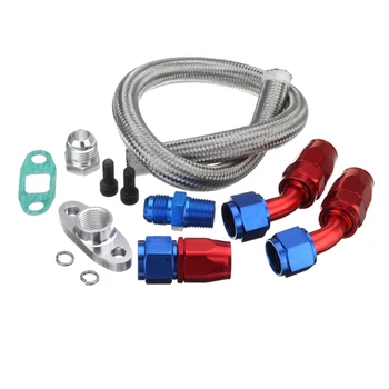 Car Turbo Charger Oil Drain Return Line Oil Feed Complete Kit for oil feed and drain return lines T3 T4 T04E T70
Car Turbo Charger Oil Drain Return Line Oil Feed Complete Kit for oil feed and drain return lines T3 T4 T04E T70