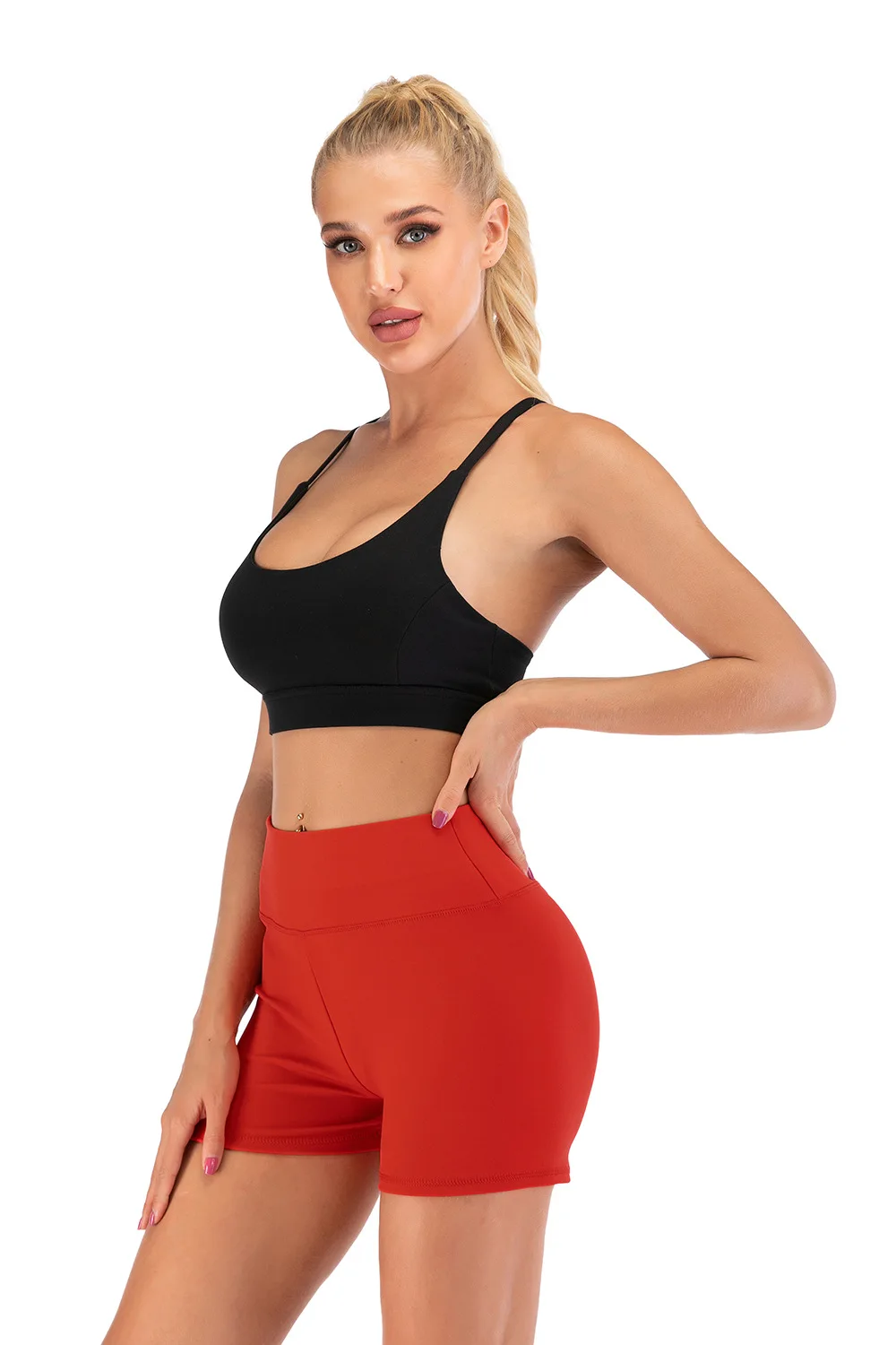 H9ae4db38e4e14a87aef411bfdf2918feu - Gym High Waisted Shorts Wholesale - Premium Activewear Manufacturer