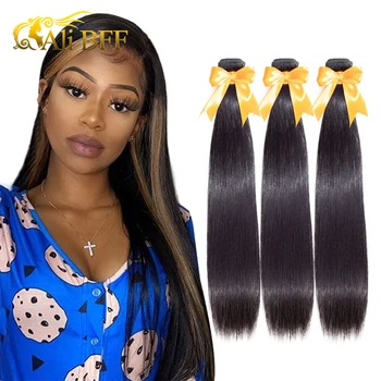 ALI BFF Brazilian Hair Weave Bundles Straight Hair Bundles Natural Color 100% Human Hair Bundles Remy Brazilian Straight Hair
ALI BFF Brazilian Hair Weave Bundles Straight Hair Bundles Natural Color 100% Human Hair Bundles Remy Brazilian Straight Hair