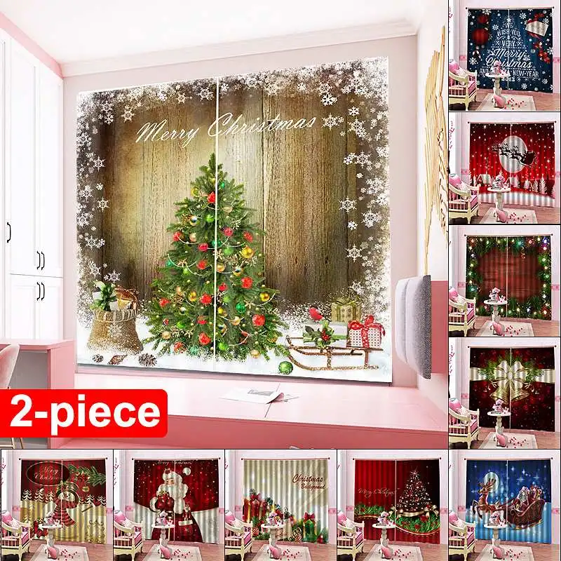 2Pcs 150x166CM 3D Santa Curtains Old Santa Claus Window Curtain Christmas Tree Home Decor Christmas Night Living Room Bedroom
2Pcs 150x166CM 3D Santa Curtains Old Santa Claus Window Curtain Christmas Tree Home Decor Christmas Night Living Room Bedroom
