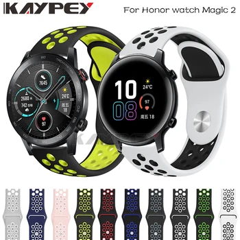 Colorful Soft Silicone Watch Band Strap for Huawei Honor watch Magic 2 42MM 46MM Breathable Bracelet Replacement Wristbands
Colorful Soft Silicone Watch Band Strap for Huawei Honor watch Magic 2 42MM 46MM Breathable Bracelet Replacement Wristbands