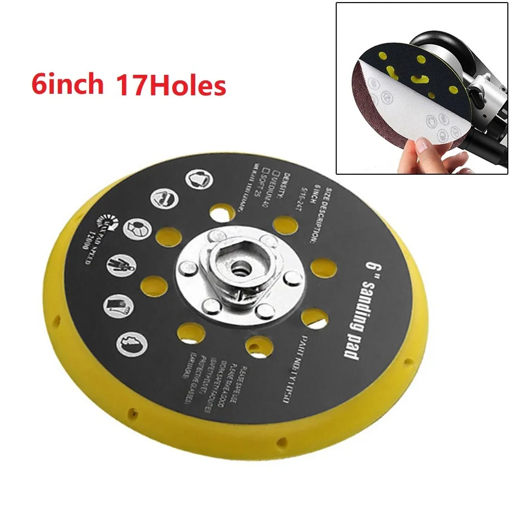 6 Inch 17 Holes Sander Backing Pad Compatible With Festool RO1 For BO6030 BO6040 For Orbital Sander Power Tool Accessories
6 Inch 17 Holes Sander Backing Pad Compatible With Festool RO1 For BO6030 BO6040 For Orbital Sander Power Tool Accessories