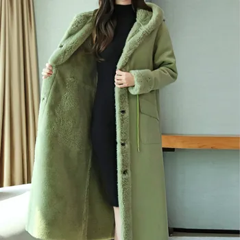 Cotton-padded jacket women's winter 2020 new Korean version of loose long lamb fur fur one plus velvet thick coat
Cotton-padded jacket women's winter 2020 new Korean version of loose long lamb fur fur one plus velvet thick coat