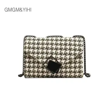 GMGM&YIHI Women Luxury Chains lattice Bags Plush Wool Bag PU Leather Saddle Bag Ladies Crossbody Bags Girl Small Flap Handbag
GMGM&YIHI Women Luxury Chains lattice Bags Plush Wool Bag PU Leather Saddle Bag Ladies Crossbody Bags Girl Small Flap Handbag