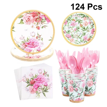 1 Set 124pcs Party Dishware Beautiful Durable Cute Decorative Paper Party Plate Party Dishware for Wedding Party Birthday A50
1 Set 124pcs Party Dishware Beautiful Durable Cute Decorative Paper Party Plate Party Dishware for Wedding Party Birthday A50