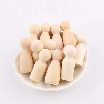 75mm/90mm Wooden Peg Dolls 5PCS/Lot Wood Crafts Kids DIY Handmade Toys Home Nursery Decoration Wooden Blank Women Men Peg Doll
75mm/90mm Wooden Peg Dolls 5PCS/Lot Wood Crafts Kids DIY Handmade Toys Home Nursery Decoration Wooden Blank Women Men Peg Doll