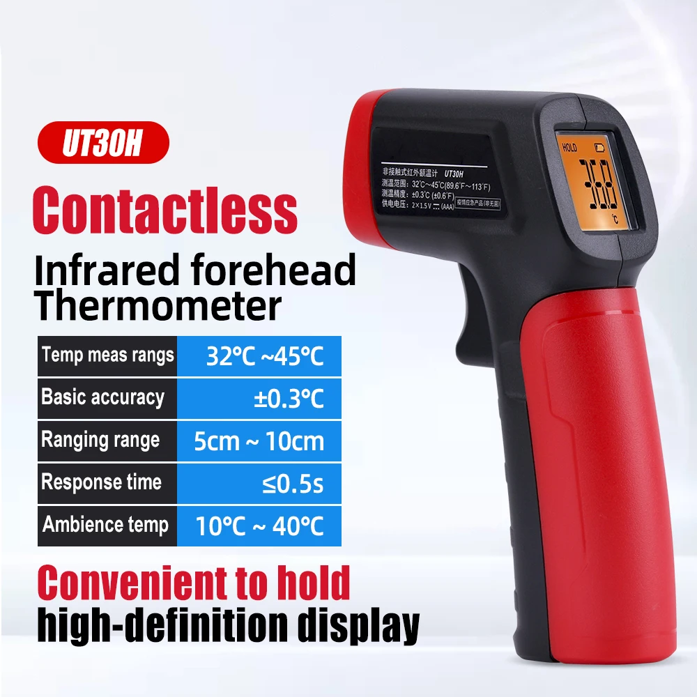 Baby Adult Body Thermometer No-contact Termometro Digital LCD Infrared Forehead IR Thermometer Gun Temperature FeverTermometr
Baby Adult Body Thermometer No-contact Termometro Digital LCD Infrared Forehead IR Thermometer Gun Temperature FeverTermometr