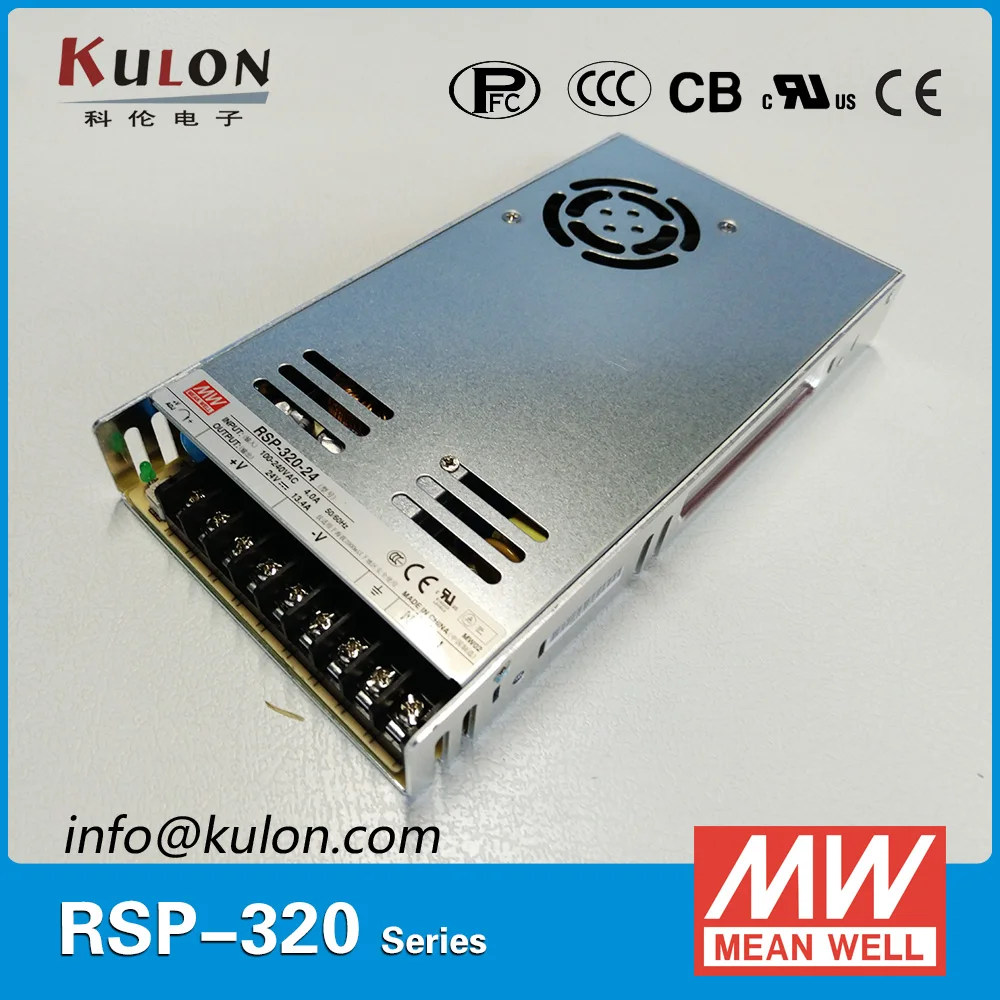 MEAN WELL RSP-320 Universal Switching Power Supply PFC SMPS 220V To 12V AC DC Transformer 20A 40A 60A 320W 5V For Led Strip
MEAN WELL RSP-320 Universal Switching Power Supply PFC SMPS 220V To 12V AC DC Transformer 20A 40A 60A 320W 5V For Led Strip