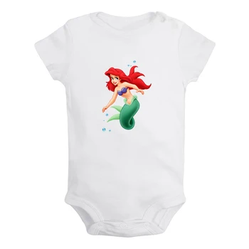 Cartoon Cute Disney The Little Mermaid Ariel Printed Newborn Baby Girl Boys Clothes Short Sleeve Romper Outfits 100% Cotton
Cartoon Cute Disney The Little Mermaid Ariel Printed Newborn Baby Girl Boys Clothes Short Sleeve Romper Outfits 100% Cotton