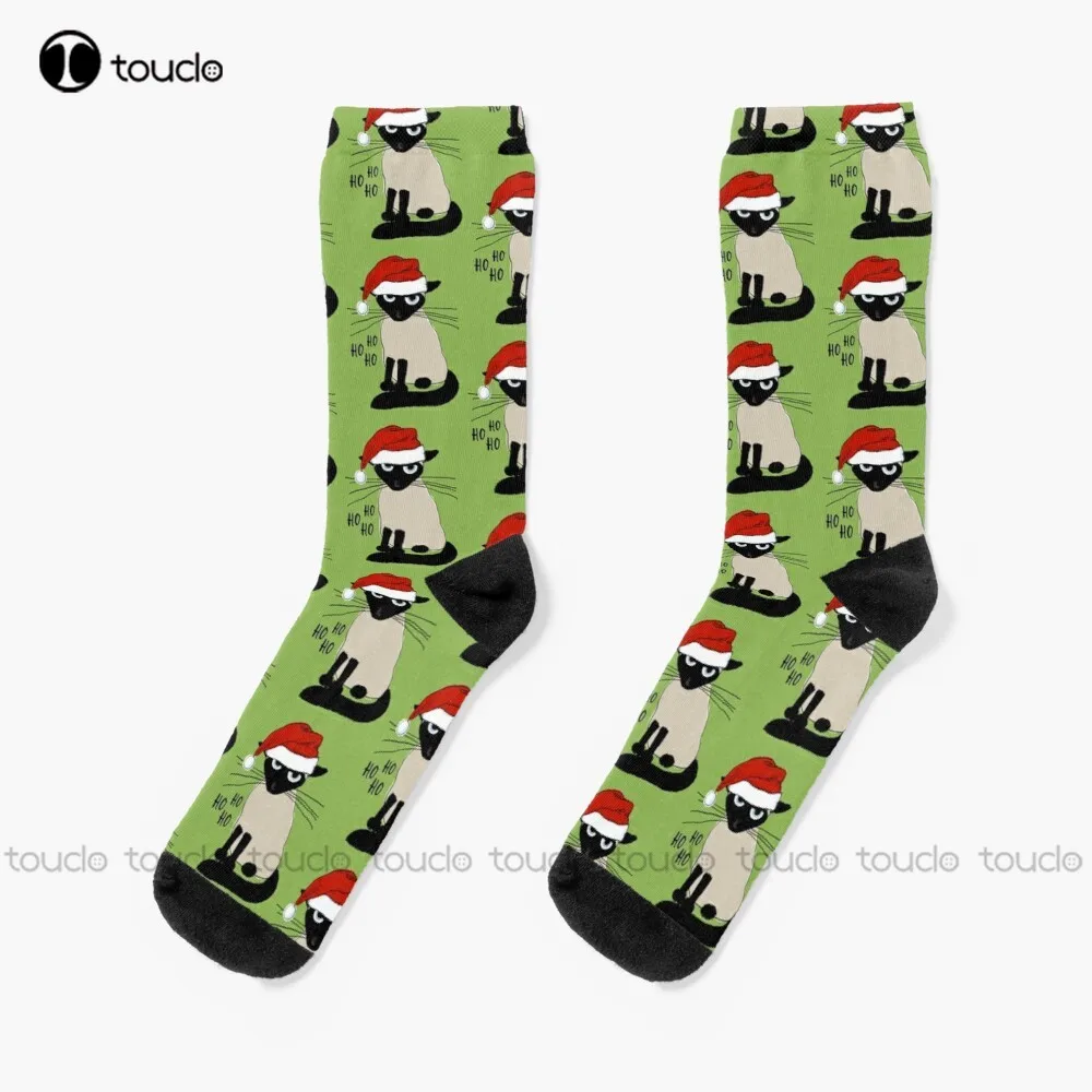 Siamese Santa | Humorous Christmas Holiday Kitty Cat Socks Mushroom Socks Personalized Custom Unisex Adult Teen Youth Socks
Siamese Santa | Humorous Christmas Holiday Kitty Cat Socks Mushroom Socks Personalized Custom Unisex Adult Teen Youth Socks